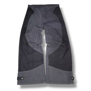 Liquid Lagoon Ultra Wide Baggy Denim Jeans Gray Size 36/34